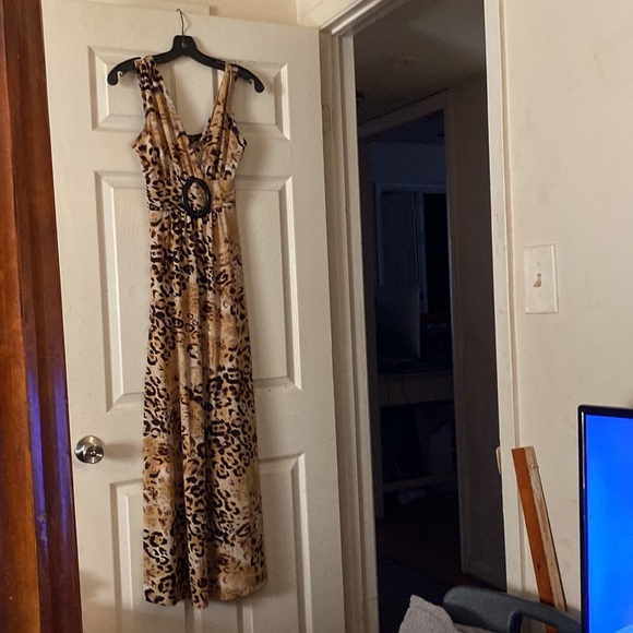 Animal print long dress looks like belt - Picture 7 of 8